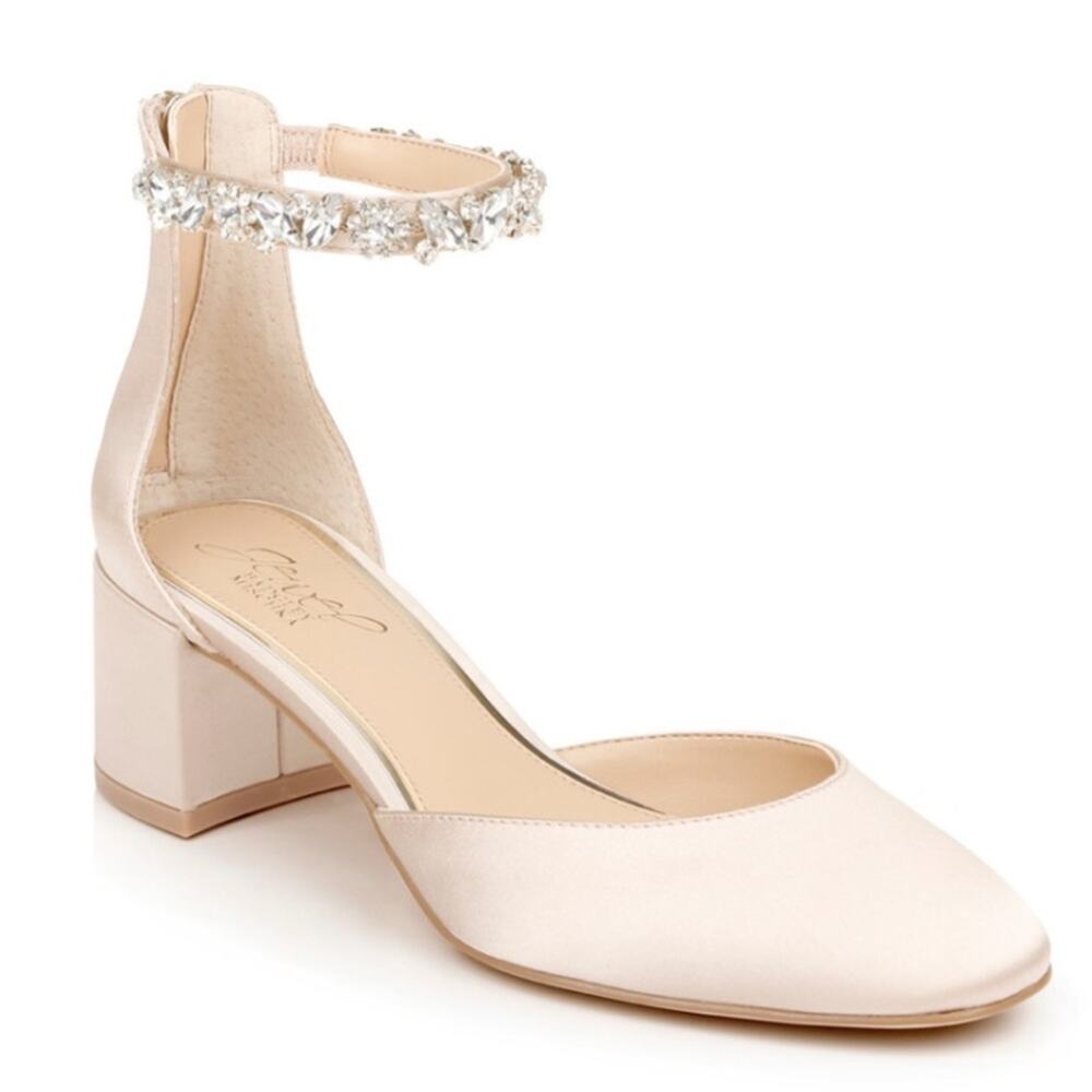 Badgley Mischka Cathleen Block Heel Size 6.5 New $109